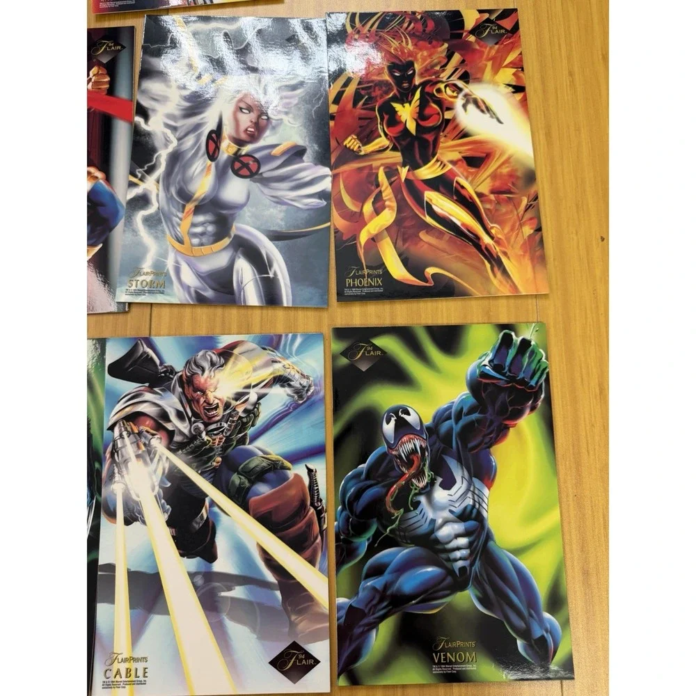 1994 MARVEL Annual Flair Prints Jumbo 9 Card Set
